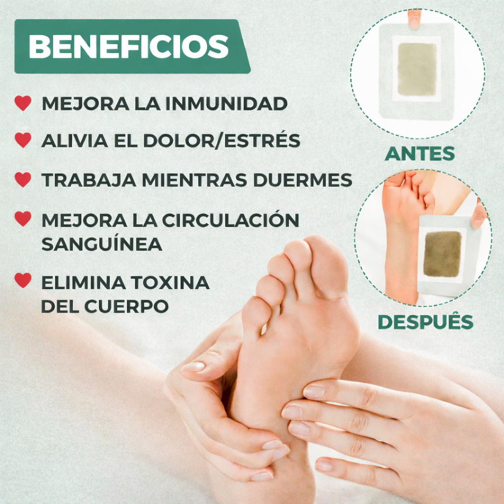 Parches Detox para Pies – Alivio, Frescura y Bienestar Mientras Dormís